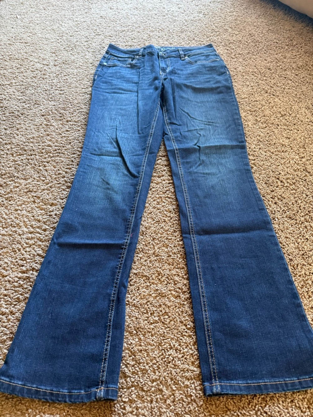 Maurices Women's Dark Blue Wide Leg Jeans